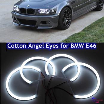 Ангельские глазки BMW E46 cotton (2 x 146 + 2 x 131 мм)