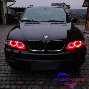 Ангельские глазки BMW E46 RGB LED (2 x 146 + 2 x 131 мм)
