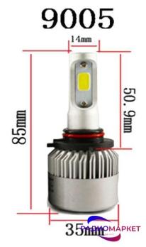 Светодиодные лампы головного света S2 HB3 (9005)