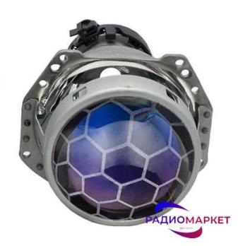 Би-Линза 3.0" Hella 3R Blue Glass Soccer. Посадочное место под лампу D