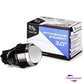 Универсальная линзованная противотуманная фара 3.0" Clearlight Bi-Xenon KBM CL G3 BX 3. Посадочное место под лампу Н11