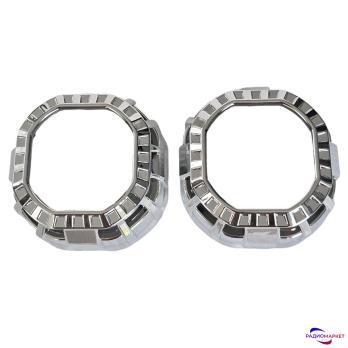 Маска для линзы 2.5" квадратная 002