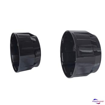 Маска для линзы 2.5" Черная круглая 001B