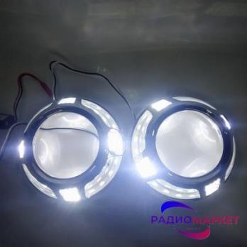 Маска для линзы черная 3.0″ "Panamera-2” с LED (COB) подсветкой 059